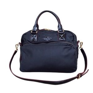 MZ Wallace Black Gramercy Satchel Crossbody Handbag